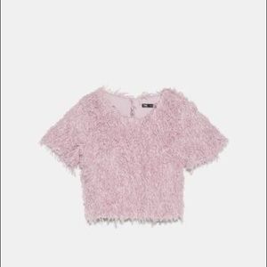 NWT FEATHER ZARA TOP